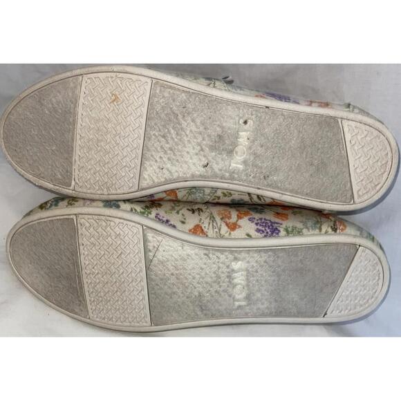 TOMS Women’s 7 US 37.5 EU Classic Natural Alpargata California Wildflower Shoes - Picture 7 of 8